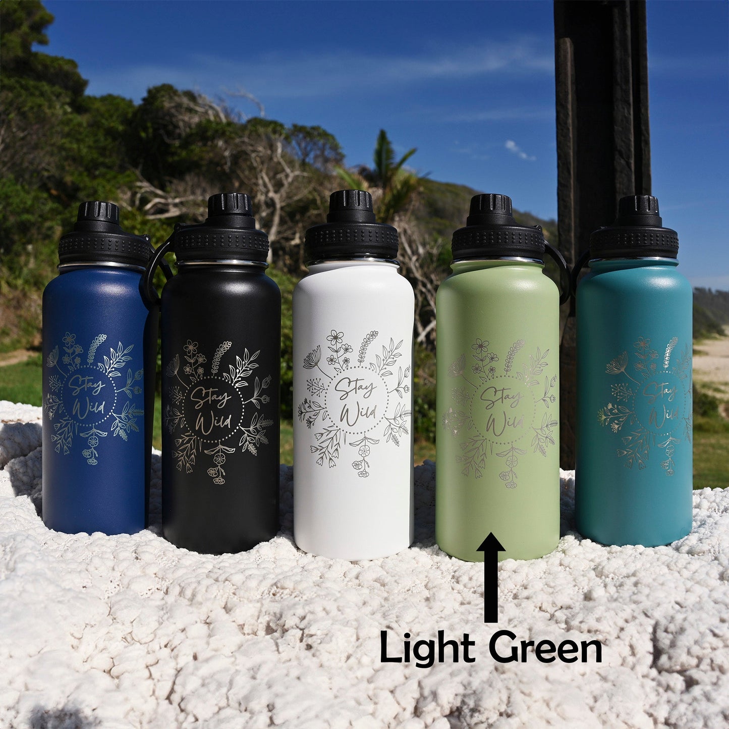 1L Water Bottle - STAY WILD - TENGJA