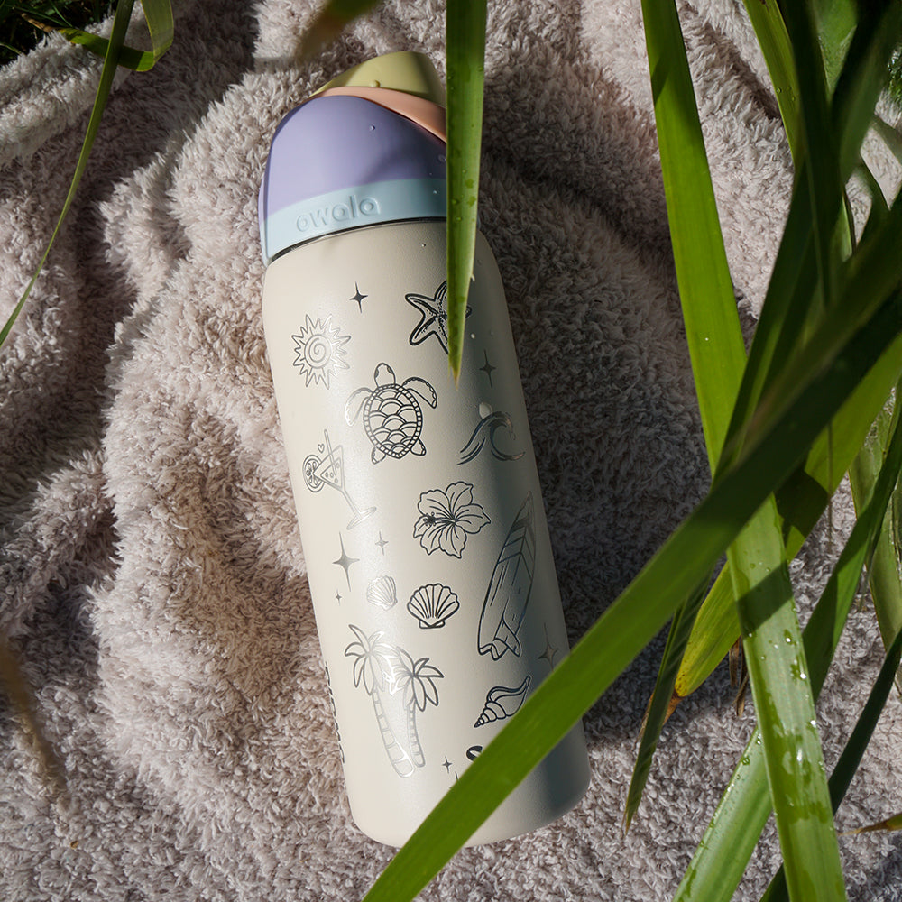 950ml Owala Style Water Bottle-Half Wrap-SALTY