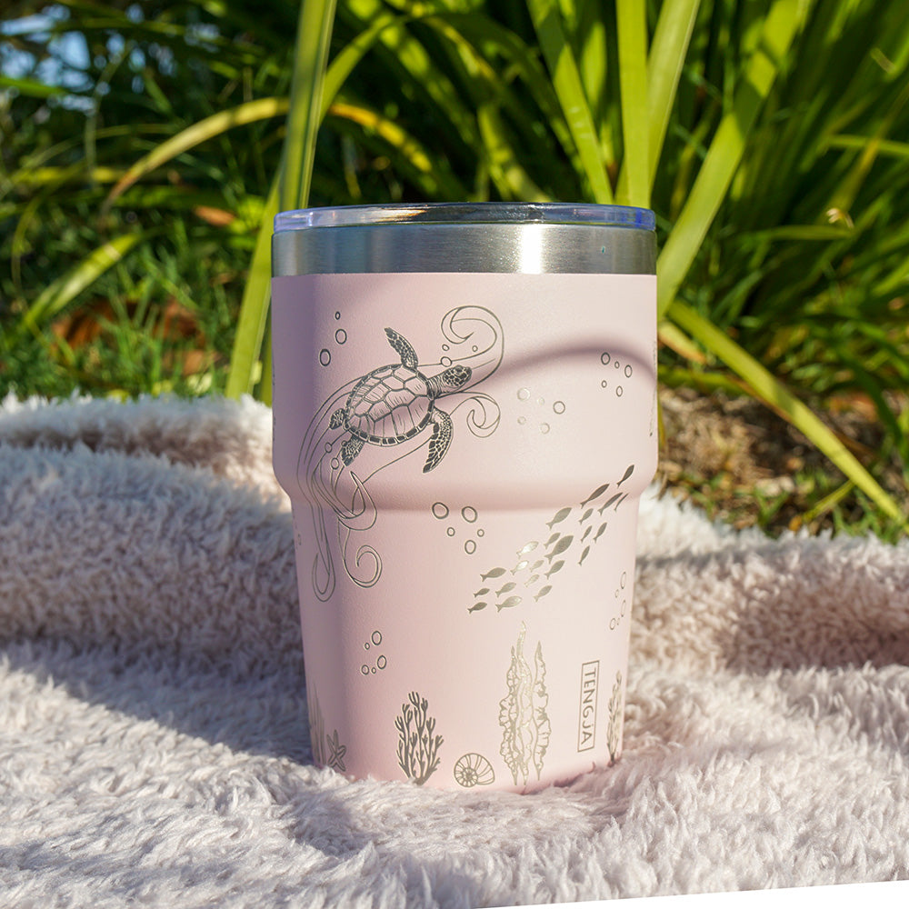 Insulated Coffee Cup 470mL Full Wrap OCEAN