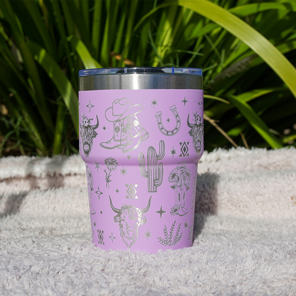 Insulated Coffee Cup 470mL Full Wrap WESTERN