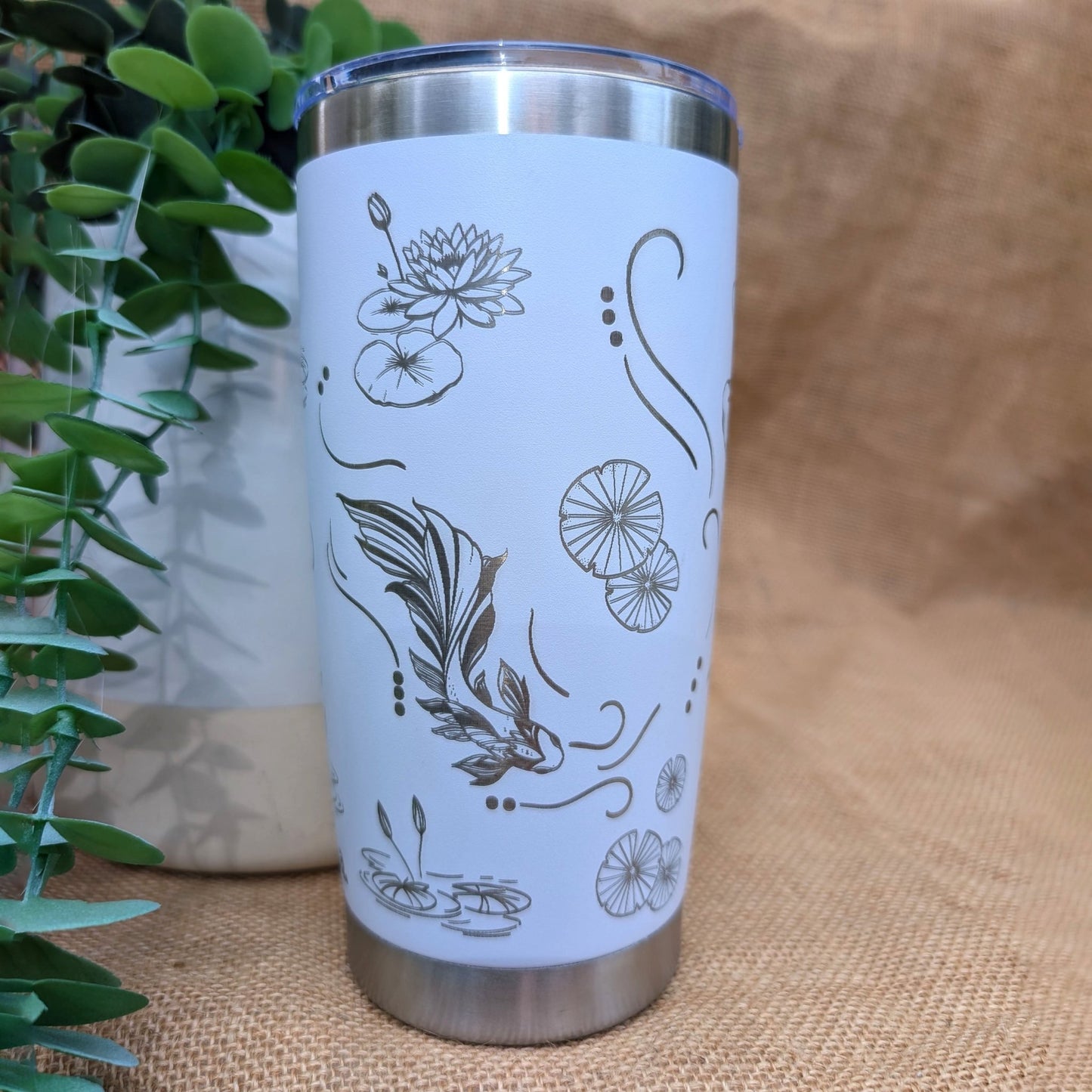 Insulated Coffee Cup 600mL Full Wrap KOI - TENGJA