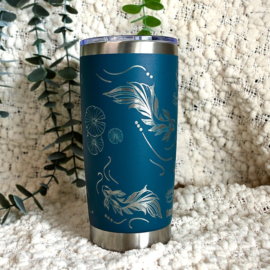Insulated Coffee Cup 600mL Full Wrap KOI - TENGJA