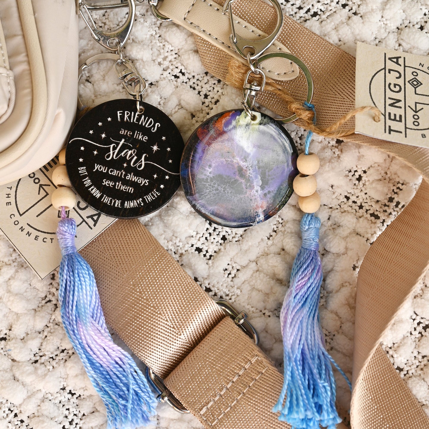 Resin Galaxy Keychain or Bag Decoration - Friendship - TENGJA