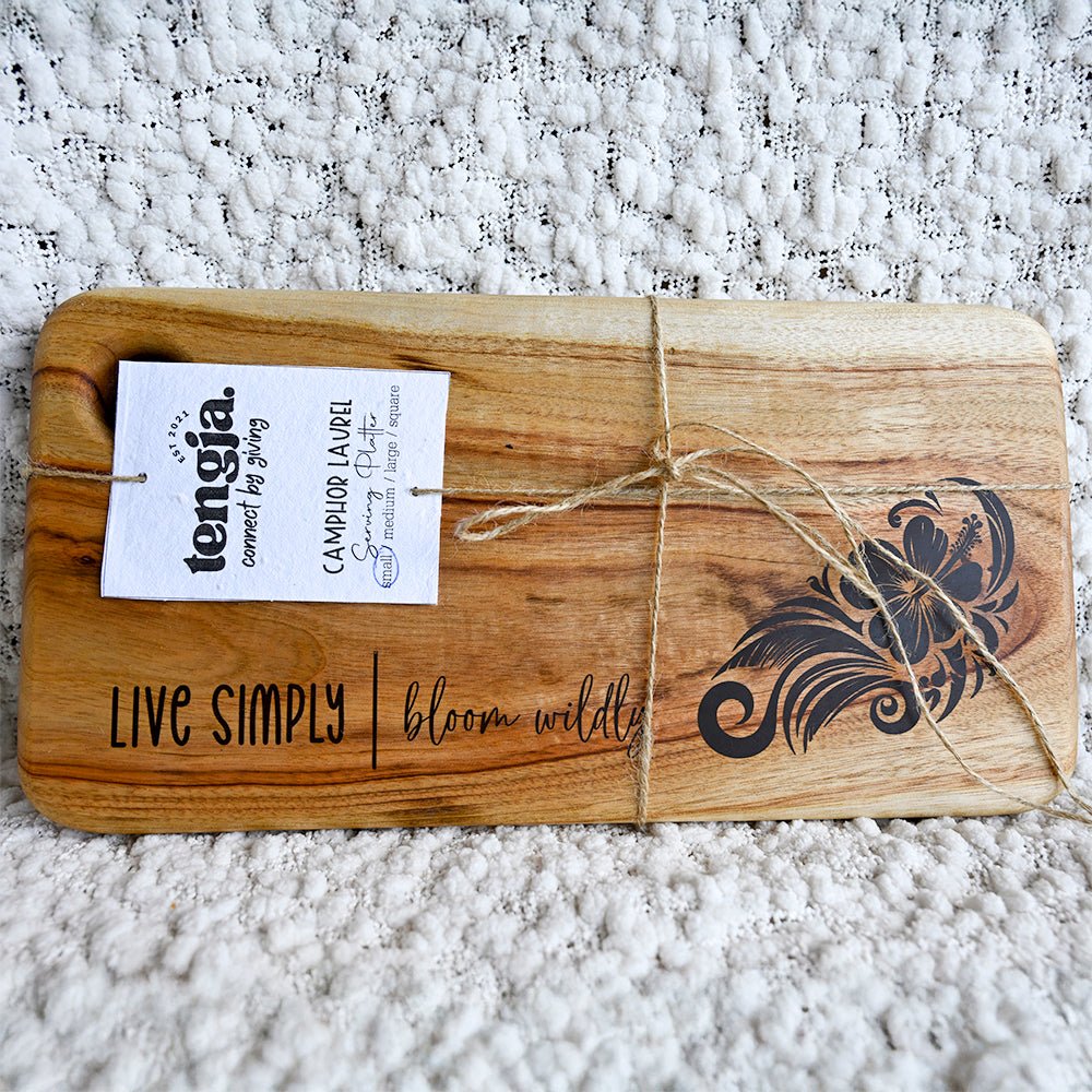 Resin Infused Camphor Laurel Chopping Board - LIVE SIMPLY - TENGJA