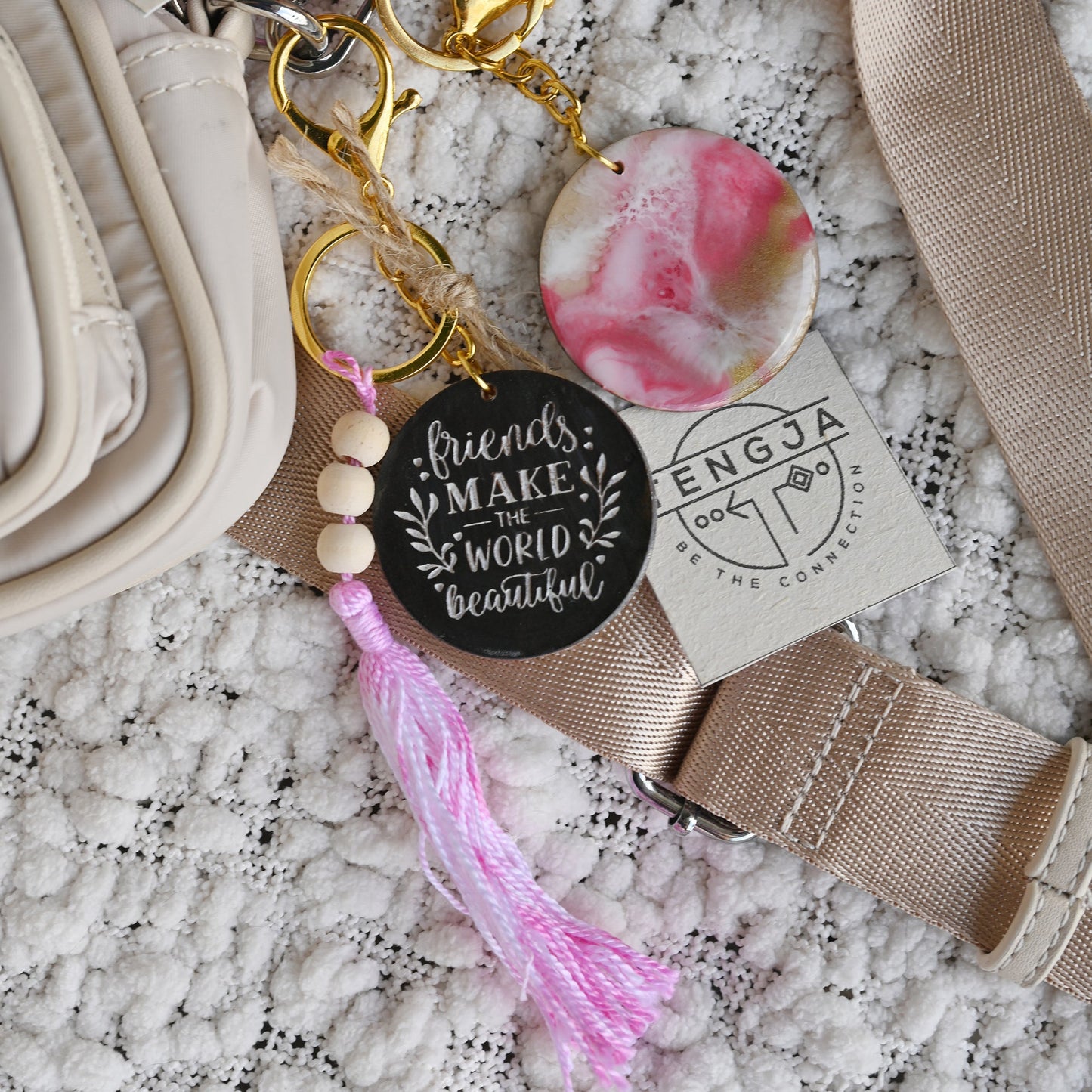 Resin Keychain or Bag Decoration - Friendship - TENGJA