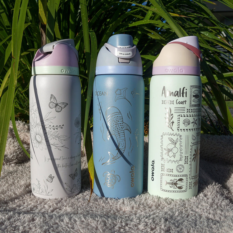 950ml Owala Style Half Wrap Design Water Bottle