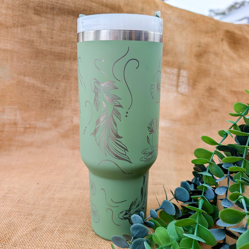 1.2L Refresher Tumbler Full Wrap KOI - TENGJA