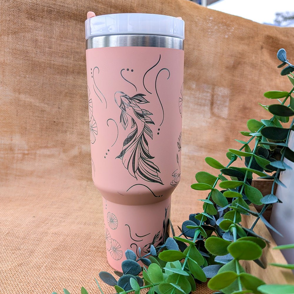 1.2L Refresher Tumbler Full Wrap KOI - TENGJA