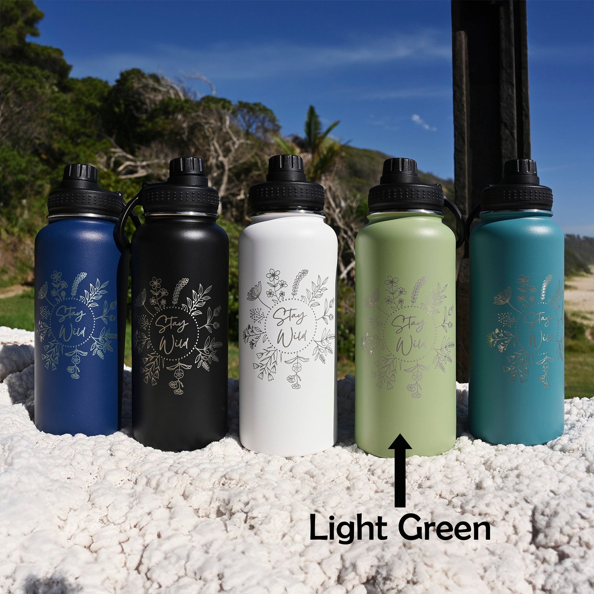 1L Water Bottle - STAY WILD - TENGJA