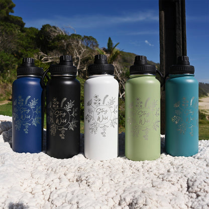 1L Water Bottle - STAY WILD - TENGJA
