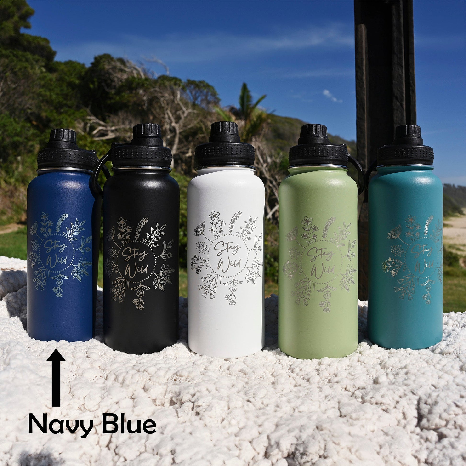 1L Water Bottle - STAY WILD - TENGJA