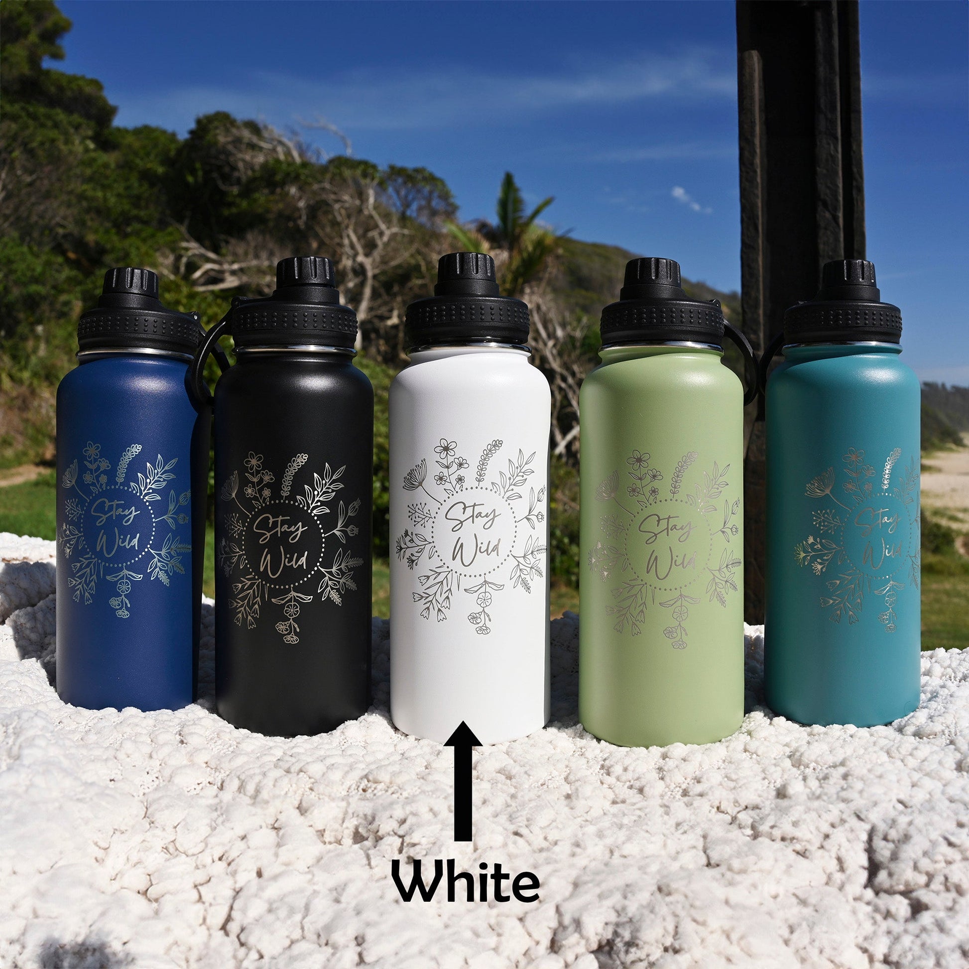 1L Water Bottle - STAY WILD - TENGJA