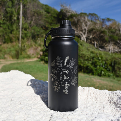 1L Water Bottle - STAY WILD - TENGJA
