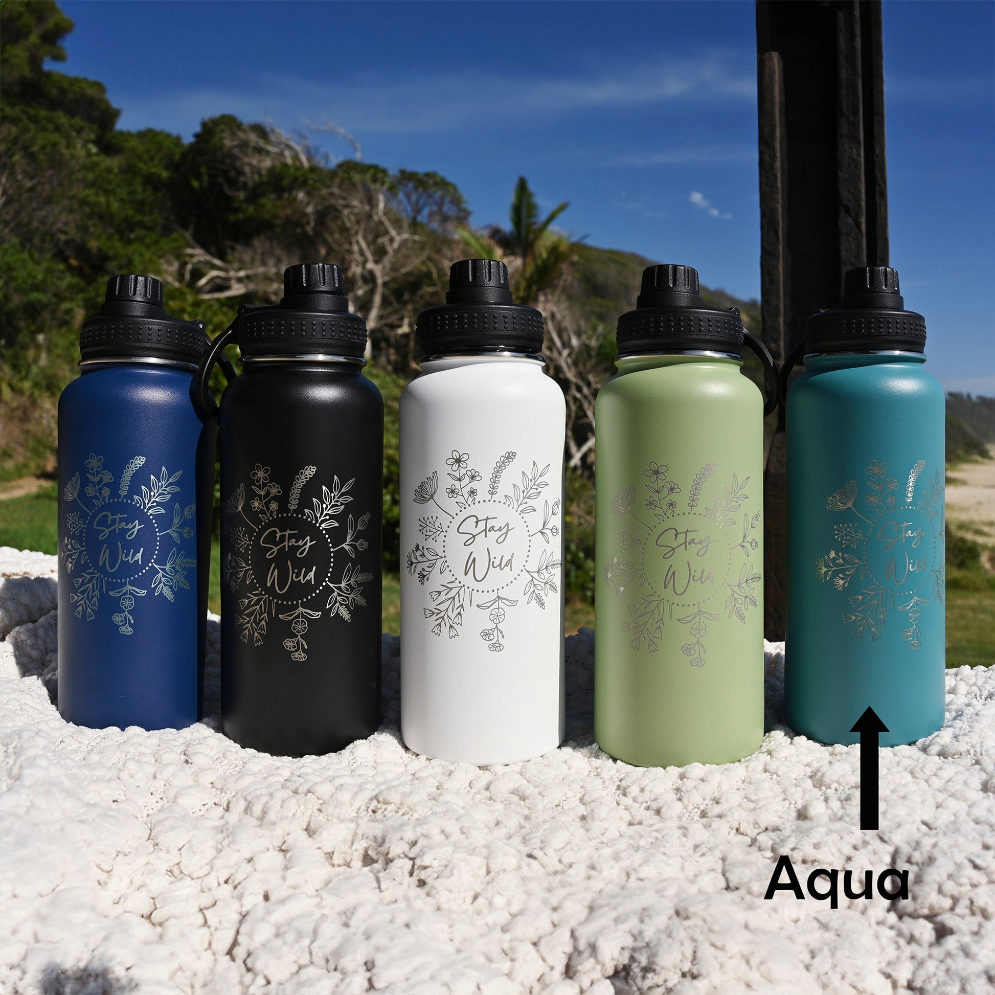 1L Water Bottle - STAY WILD - TENGJA
