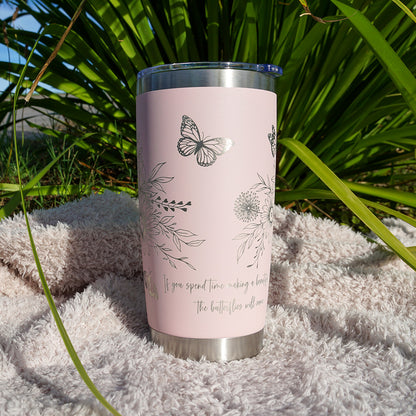Insulated Coffee Cup 600mL Full Wrap FLORAL