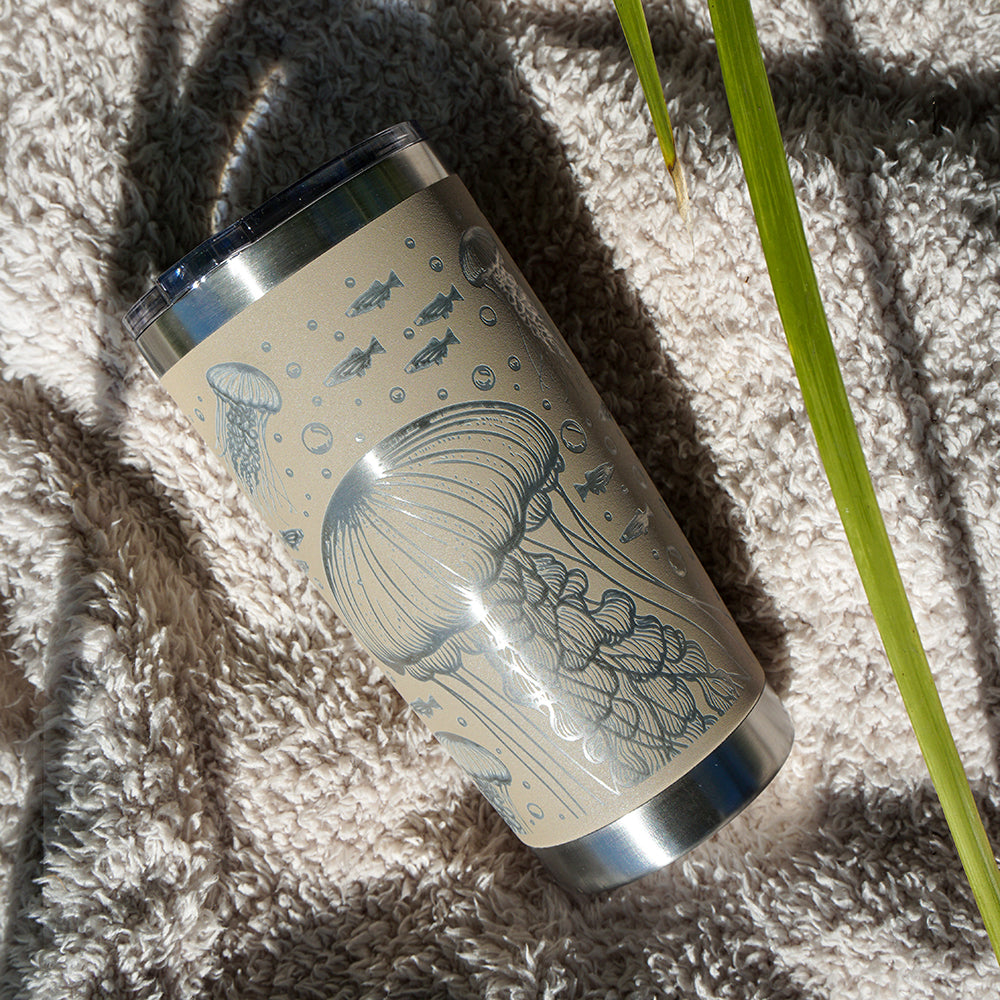 Insulated Coffee Cup 600mL Full Wrap JELLYFISH