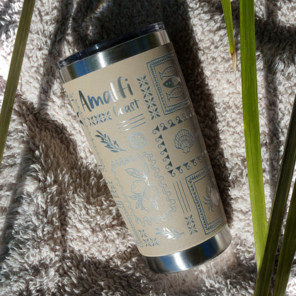 Insulated Coffee Cup 600mL Full Wrap AMALFI COAST