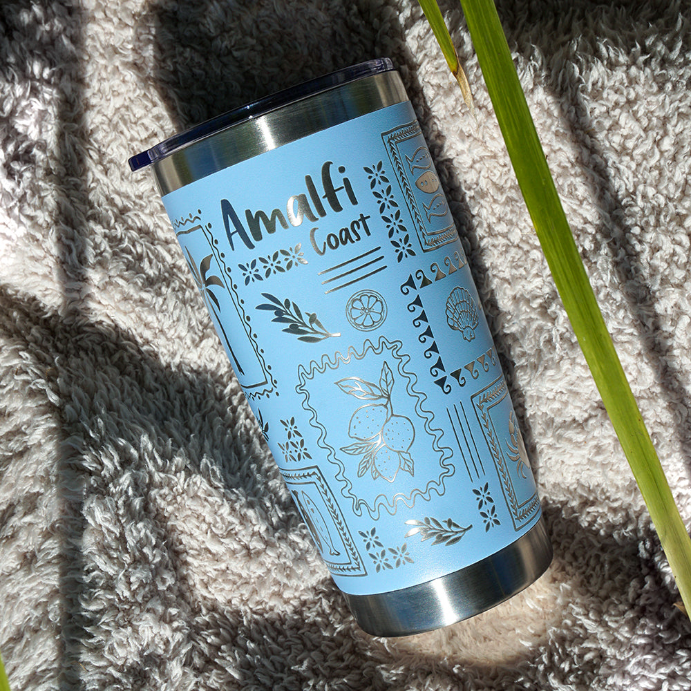 Insulated Coffee Cup 600mL Full Wrap AMALFI COAST