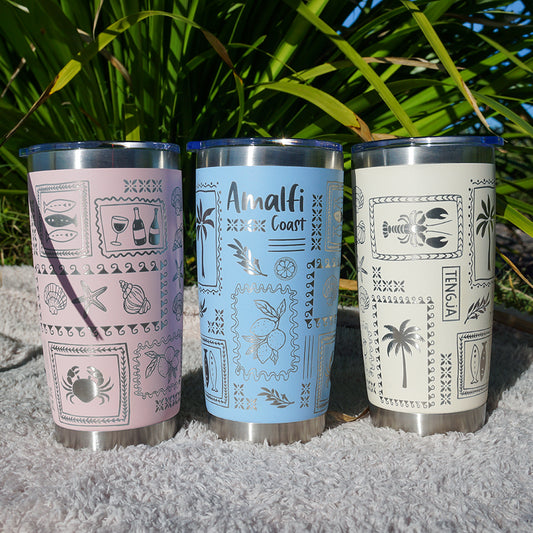 Insulated Coffee Cup 600mL Full Wrap AMALFI COAST