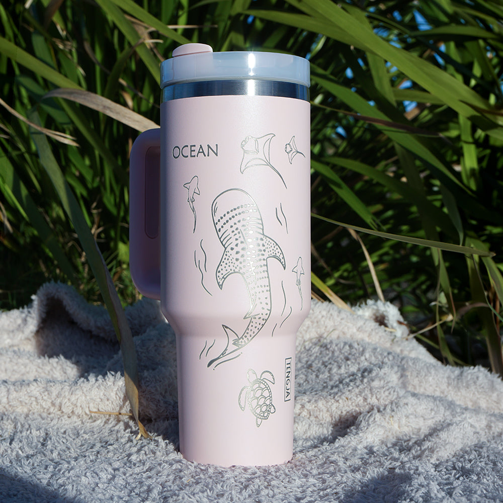 Refresher 1.2L Insulated Tumbler - Half Wrap WHALE SHARK
