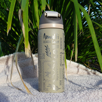 950ml Owala Style Water Bottle - Full Wrap - AMALFI