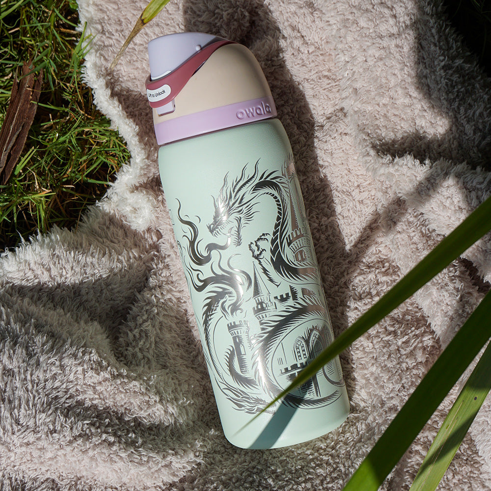 950ml Owala Style Water Bottle - Full Wrap - DRAGON
