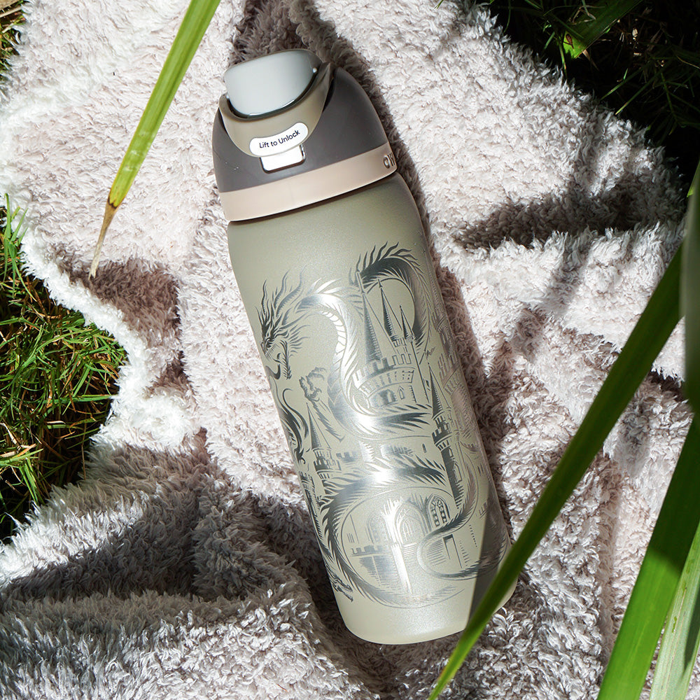 950ml Owala Style Water Bottle - Full Wrap - DRAGON