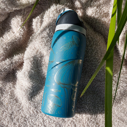 950ml Owala Style Water Bottle - Full Wrap - JELLYFISH
