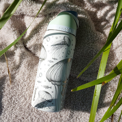 950ml Owala Style Water Bottle - Full Wrap - JELLYFISH