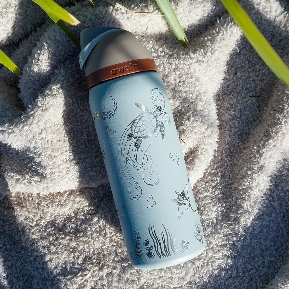 950mL Owala Style Water Bottle - Full Wrap - OCEAN