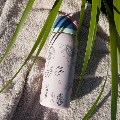 1L Owala Style Water Bottle-Ocean-Laser Engraved-Full Wrap