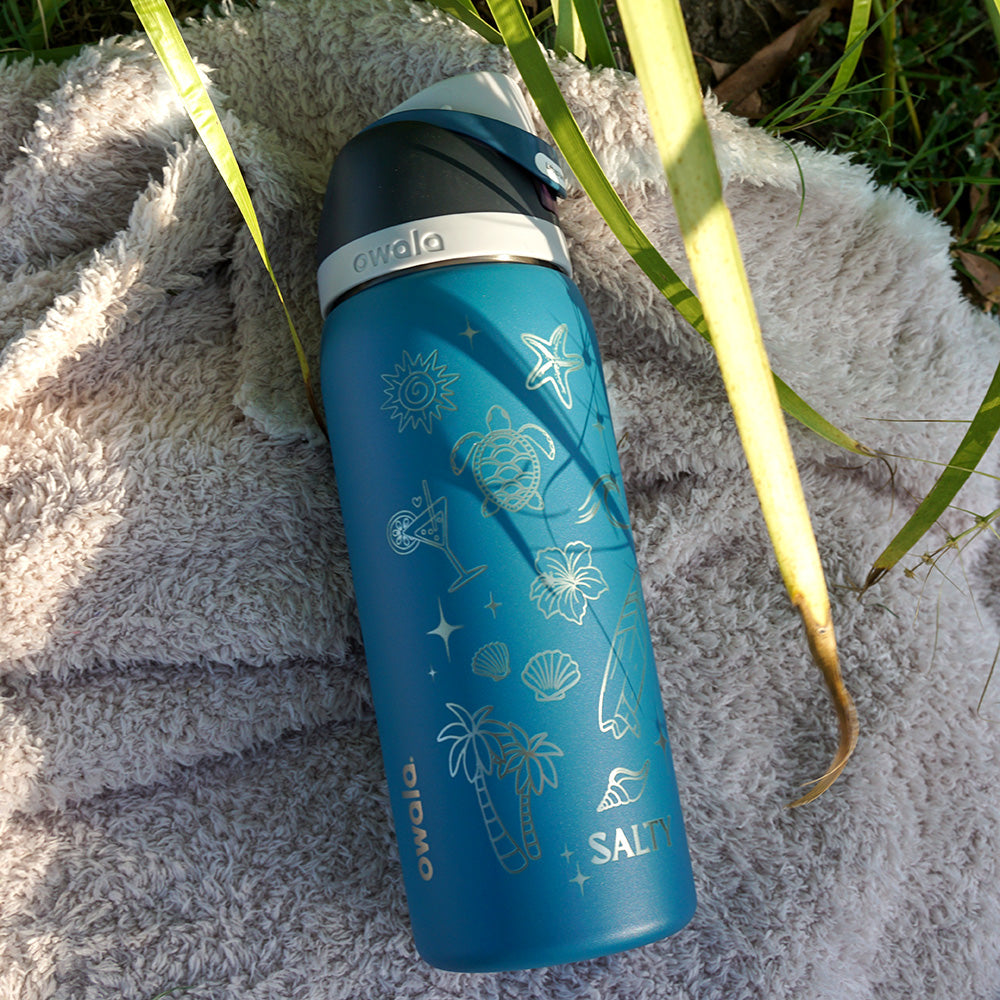 950ml Owala Style Water Bottle-Half Wrap-SALTY