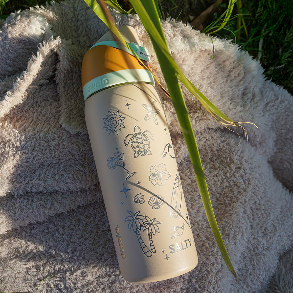 950ml Owala Style Water Bottle-Half Wrap-SALTY