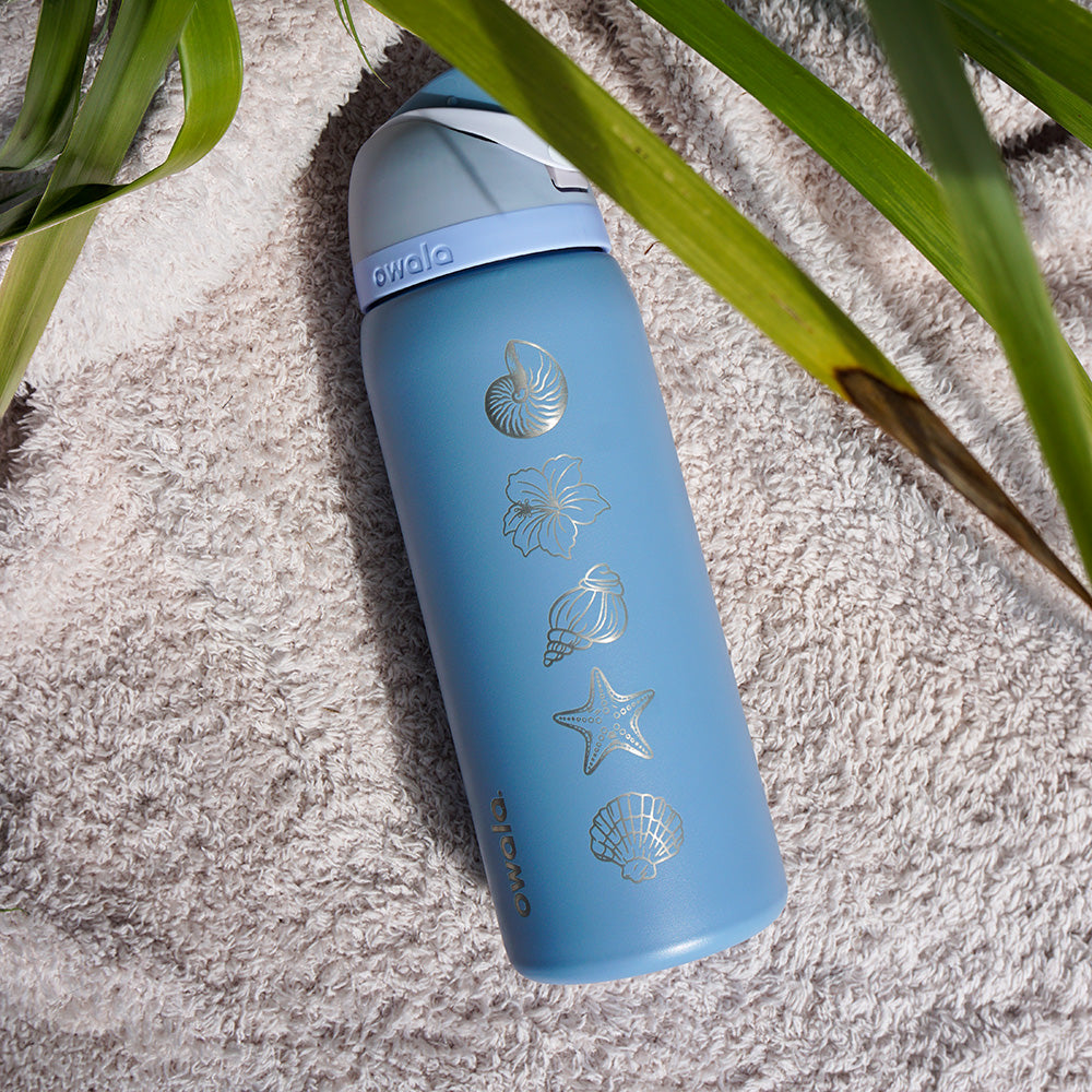 950ml Owala Style Water Bottle-Half Wrap-SEA SHELL