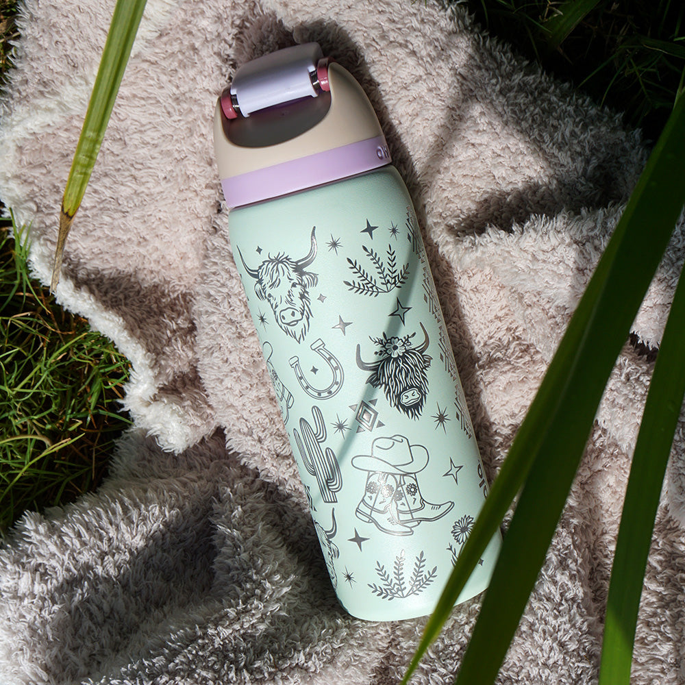 950mL Owala Style Water Bottle - Full Wrap - WESTERN/COWGIRL