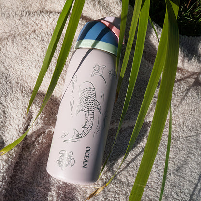 1L Owala Style Water Bottle-Whale Shark-Laser Engraved