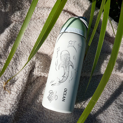 1L Owala Style Water Bottle-Whale Shark-Laser Engraved