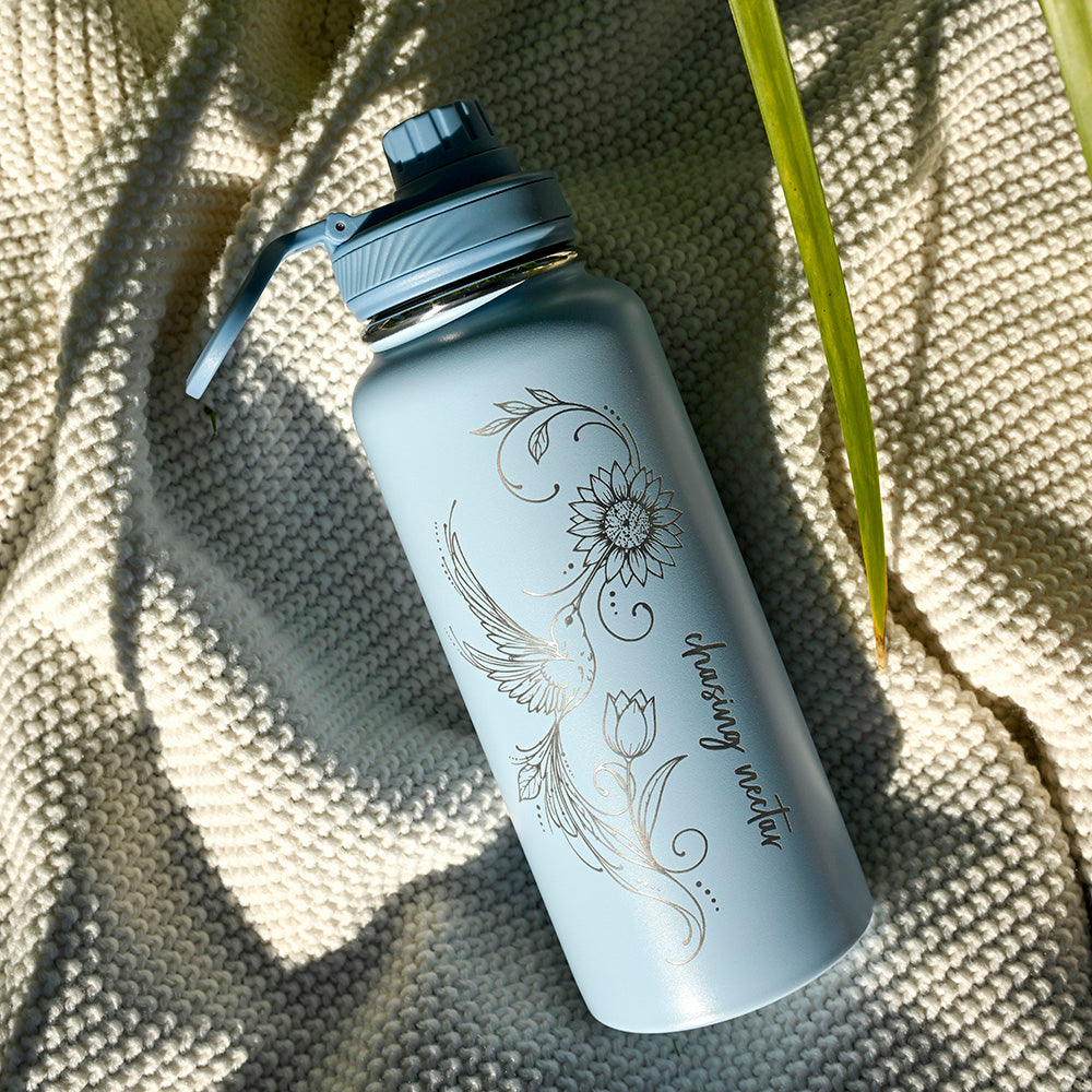 1L Insulated Water Bottle - Half Wrap - CHASING NECTAR