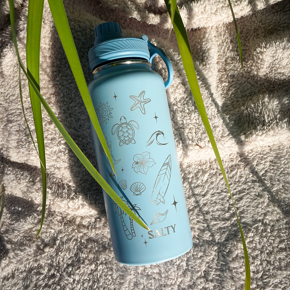 1L Insulated Water Bottle - Half Wrap - SALTLY