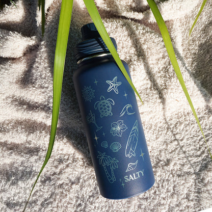 1L Insulated Water Bottle - Half Wrap - SALTLY