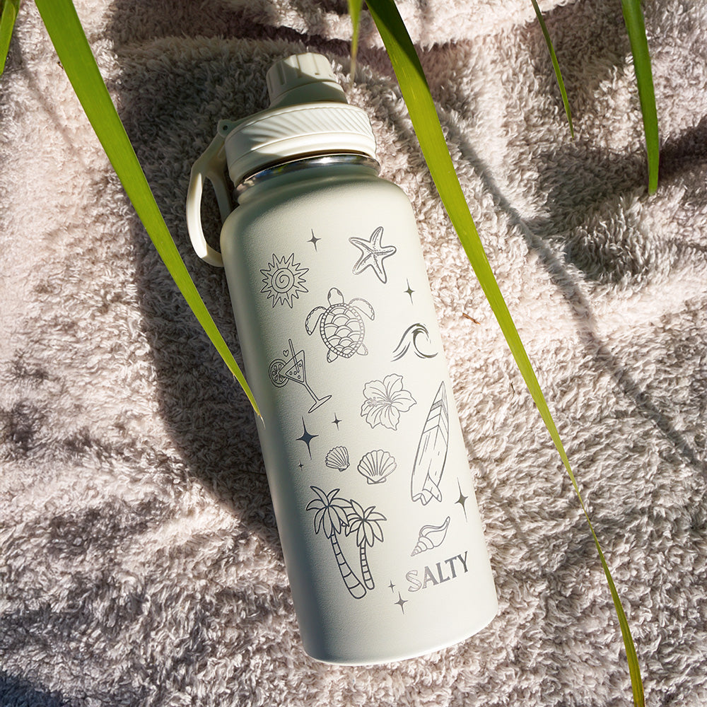 1L Insulated Water Bottle - Half Wrap - SALTLY