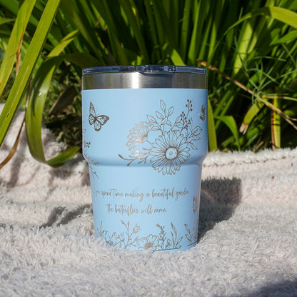 Insulated Coffee Cup 470mL Full Wrap FLORAL