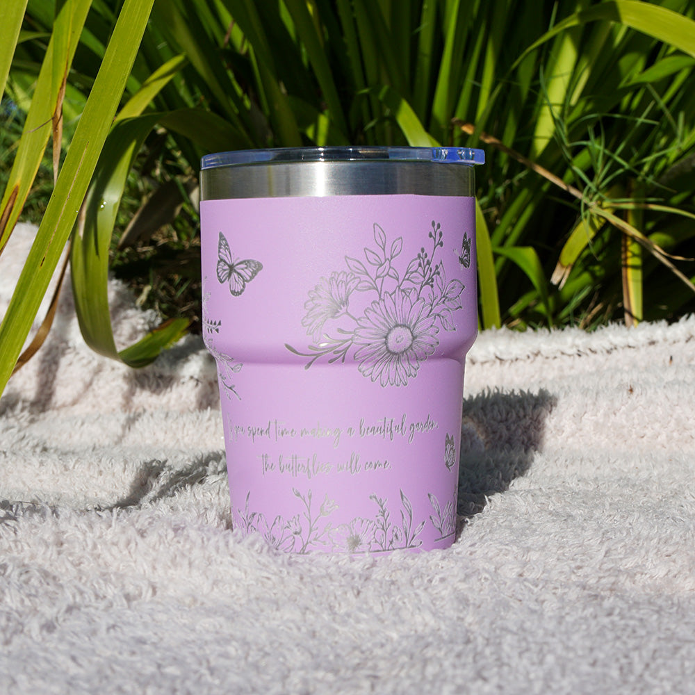 Insulated Coffee Cup 470mL Full Wrap FLORAL