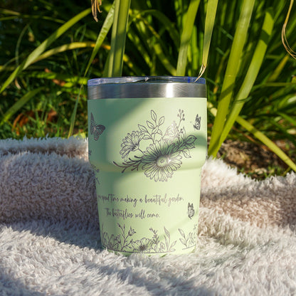 Insulated Coffee Cup 470mL Full Wrap FLORAL