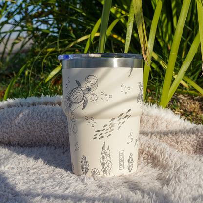Insulated Coffee Cup 470mL Full Wrap OCEAN