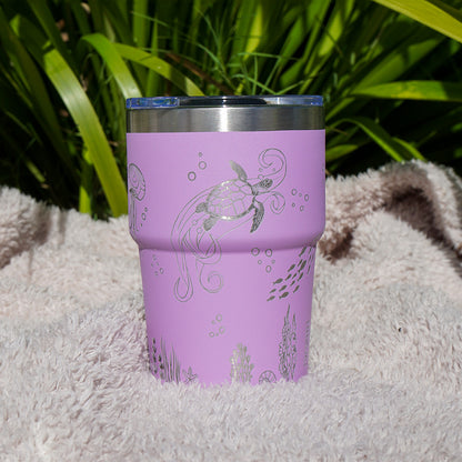 Insulated Coffee Cup 470mL Full Wrap OCEAN