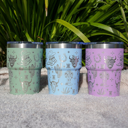 Insulated Coffee Cup 470mL Full Wrap WESTERN