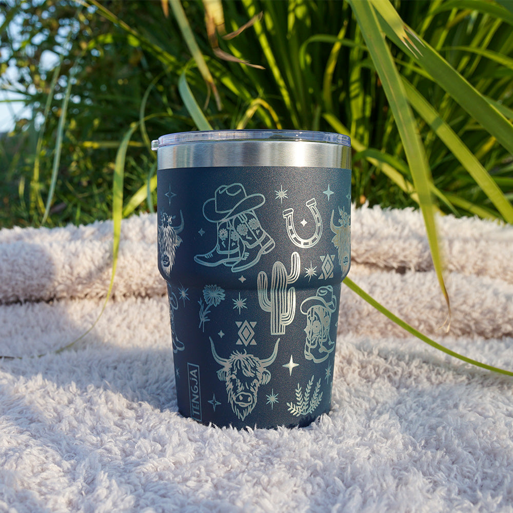 Insulated Coffee Cup 470mL Full Wrap WESTERN