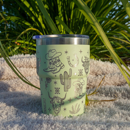 Insulated Coffee Cup 470mL Full Wrap WESTERN