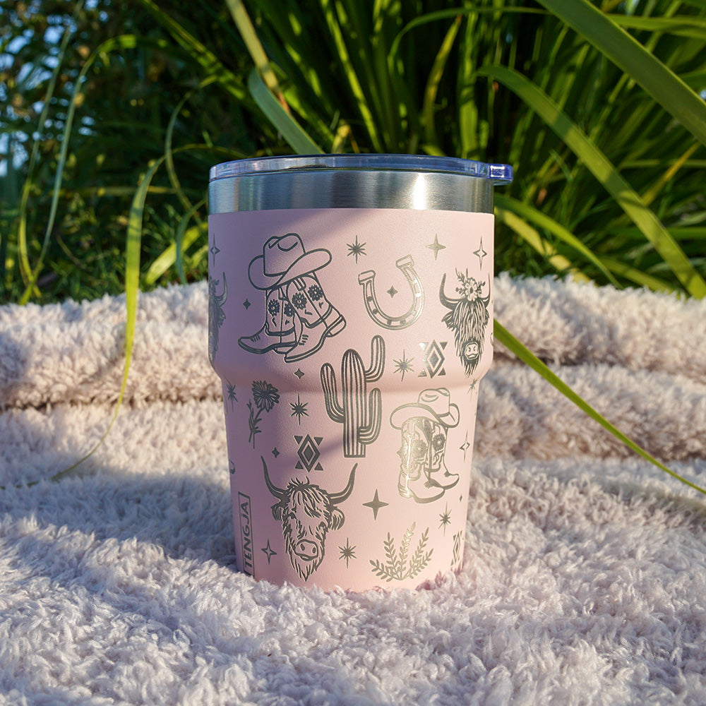 Insulated Coffee Cup 470mL Full Wrap WESTERN